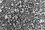 A magnified image of Alumina after Star Burst processing