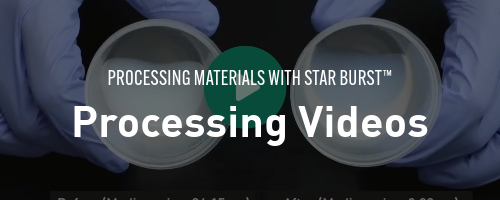 Video content about milling and processing raw materials including silicon carbide, graphite, carbon nanotube, and alumina