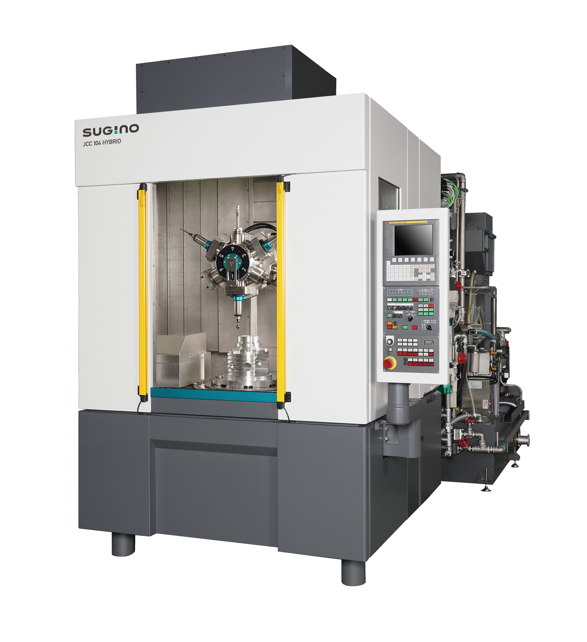 Sugino's Jet Clean Center (JCC) 104 Hybrid machine for deburring and parts cleaning