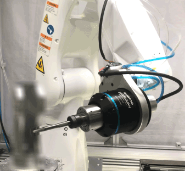 robot deburring with automation and float