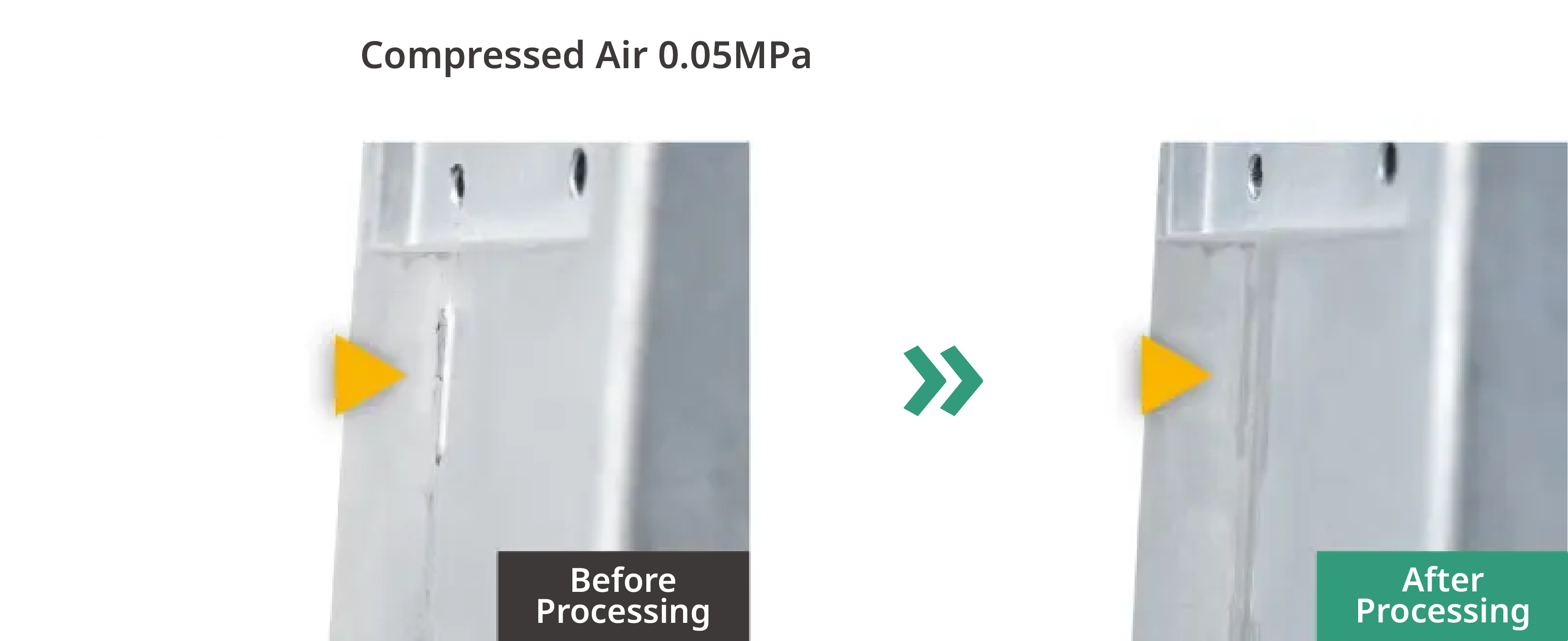 Using air pressure to maintain consistent pressure during automated deburring 