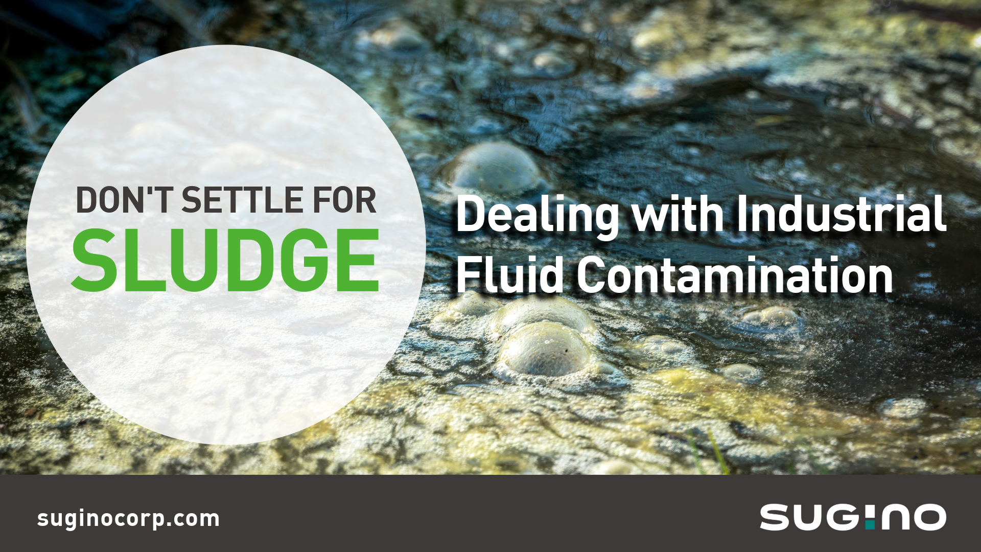 Dirty or contaminated industrial machining fluid or coolant can be cleaned with Sugino's JCC-HM